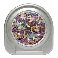 Textile Fabric Pattern Travel Alarm Clock by nateshop