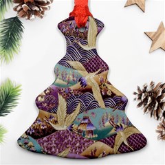 Textile Fabric Pattern Ornament (christmas Tree)  by nateshop