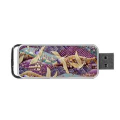 Textile Fabric Pattern Portable Usb Flash (one Side) by nateshop