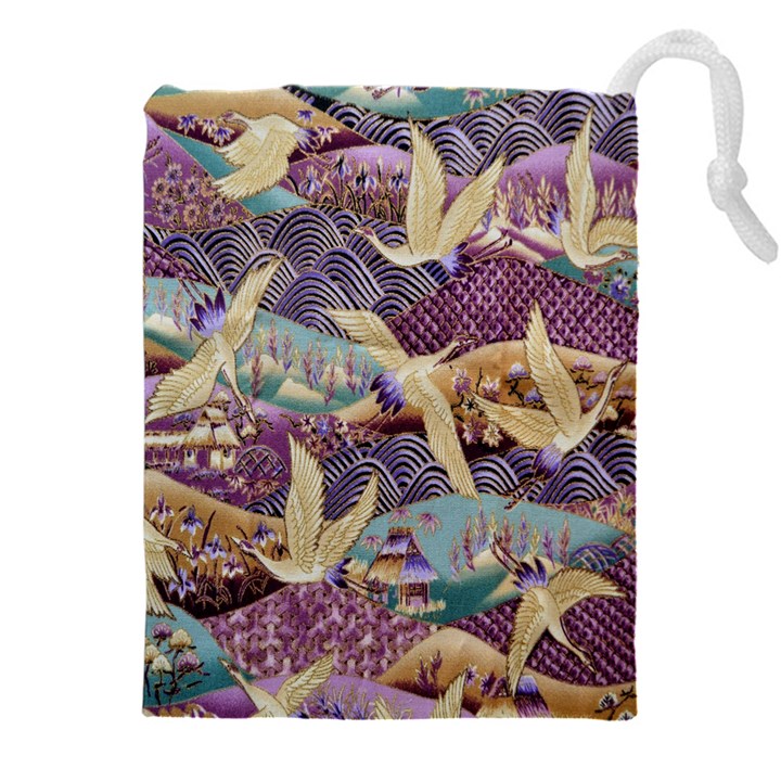 Textile Fabric Pattern Drawstring Pouch (4XL)