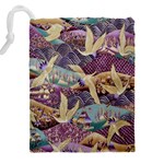 Textile Fabric Pattern Drawstring Pouch (4XL) Back