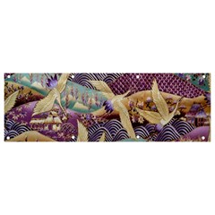 Textile Fabric Pattern Banner And Sign 9  X 3 