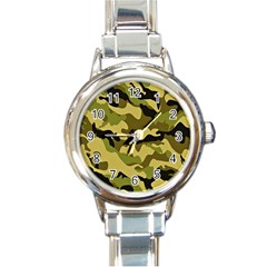 Texture 2 Round Italian Charm Watch by nateshop