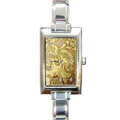 Texture Rectangle Italian Charm Watch by nateshop