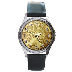 Texture Round Metal Watch by nateshop