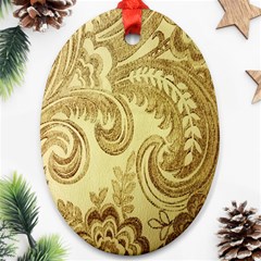 Texture Oval Ornament (two Sides) by nateshop