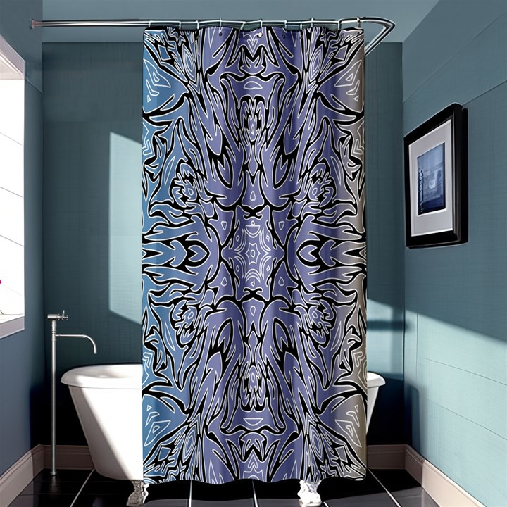 Tile Shower Curtain 36  x 72  (Stall) 