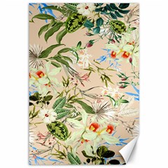 Tropical Fabric Textile Canvas 12  X 18  by nateshop