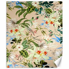 Tropical Fabric Textile Canvas 8  X 10  by nateshop