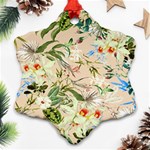 Tropical Fabric Textile Ornament (Snowflake) Front