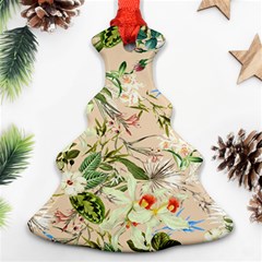 Tropical Fabric Textile Christmas Tree Ornament (two Sides) by nateshop