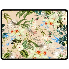 Tropical Fabric Textile Double Sided Fleece Blanket (large)  by nateshop