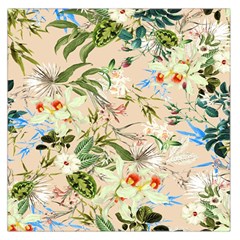 Tropical Fabric Textile Square Satin Scarf (36  X 36 ) by nateshop