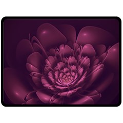 Fractal Blossom Flower Bloom Fleece Blanket (large)  by Wegoenart