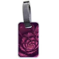 Fractal Blossom Flower Bloom Luggage Tag (two Sides) by Wegoenart