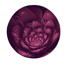 Fractal Blossom Flower Bloom Mini Round Pill Box by Wegoenart