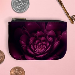 Fractal Blossom Flower Bloom Mini Coin Purse by Wegoenart