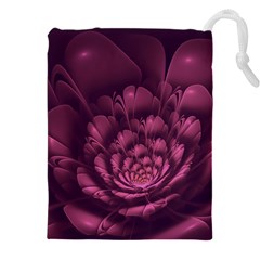 Fractal Blossom Flower Bloom Drawstring Pouch (5xl) by Wegoenart