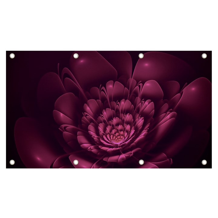 Fractal Blossom Flower Bloom Banner and Sign 7  x 4 