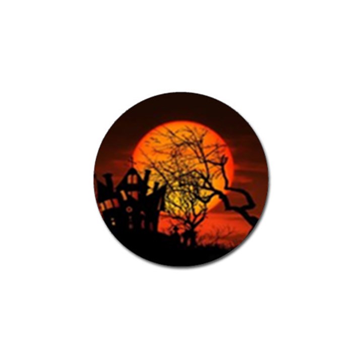 Night Full Moon Gespenstig Golf Ball Marker (10 pack)