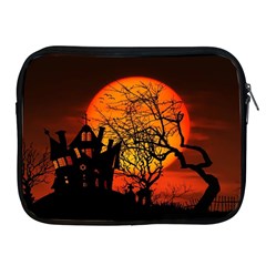 Night Full Moon Gespenstig Apple Ipad 2/3/4 Zipper Cases by Wegoenart