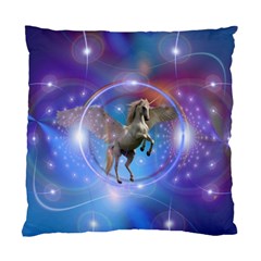 Unicorn Abstract Wave Line Standard Cushion Case (two Sides) by Wegoenart