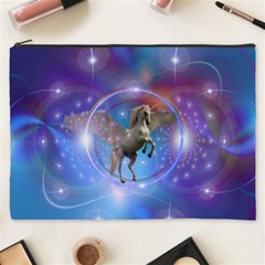 Unicorn Abstract Wave Line Cosmetic Bag (xxxl) by Wegoenart