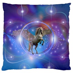 Unicorn Abstract Wave Line Standard Flano Cushion Case (one Side) by Wegoenart