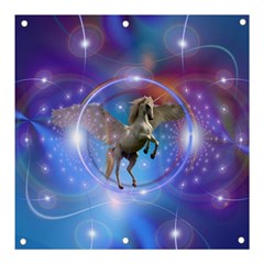 Unicorn Abstract Wave Line Banner And Sign 3  X 3 