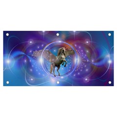 Unicorn Abstract Wave Line Banner And Sign 6  X 3 