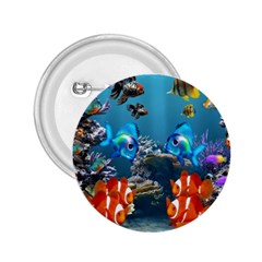 Aquarium Fish Tank Sea Life 2 25  Buttons by Wegoenart