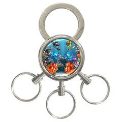 Aquarium Fish Tank Sea Life 3-ring Key Chain by Wegoenart