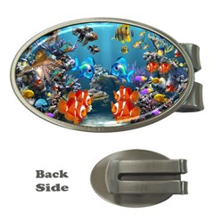 Aquarium Fish Tank Sea Life Money Clips (oval)  by Wegoenart