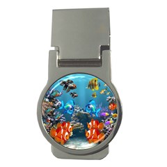 Aquarium Fish Tank Sea Life Money Clips (round)  by Wegoenart