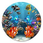 Aquarium Fish Tank Sea Life Magnet 5  (Round) Front