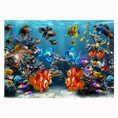 Aquarium Fish Tank Sea Life Large Glasses Cloth (2 Sides) by Wegoenart