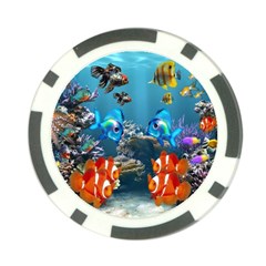 Aquarium Fish Tank Sea Life Poker Chip Card Guard by Wegoenart