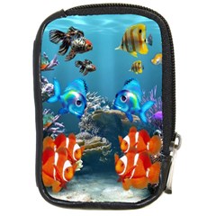 Aquarium Fish Tank Sea Life Compact Camera Leather Case by Wegoenart