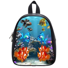 Aquarium Fish Tank Sea Life School Bag (small) by Wegoenart