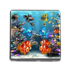 Aquarium Fish Tank Sea Life Memory Card Reader (square 5 Slot)