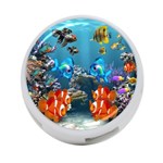 Aquarium Fish Tank Sea Life 4-Port USB Hub (Two Sides) Back