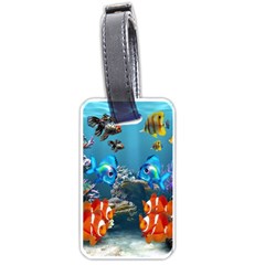 Aquarium Fish Tank Sea Life Luggage Tag (one Side) by Wegoenart