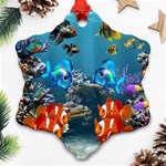 Aquarium Fish Tank Sea Life Snowflake Ornament (Two Sides) Front