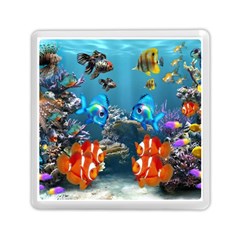 Aquarium Fish Tank Sea Life Memory Card Reader (square) by Wegoenart