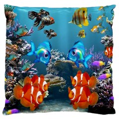 Aquarium Fish Tank Sea Life Large Cushion Case (one Side)