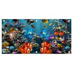 Aquarium Fish Tank Sea Life Banner And Sign 4  X 2 