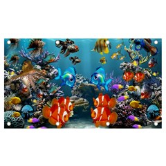 Aquarium Fish Tank Sea Life Banner And Sign 7  X 4 