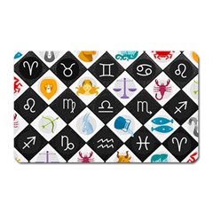 Zodiac Astrology Horoscope Pattern Magnet (rectangular)