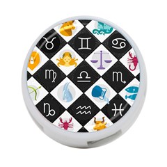 Zodiac Astrology Horoscope Pattern 4-port Usb Hub (one Side) by Wegoenart