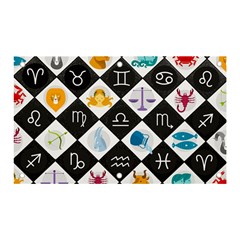 Zodiac Astrology Horoscope Pattern Banner And Sign 5  X 3 